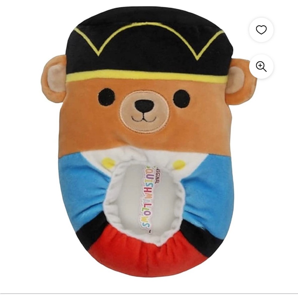 NWT Squishmallows kids slipper braven nutcracker bear - Picture 3 of 3